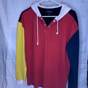 Pacsun Henley style hoodie